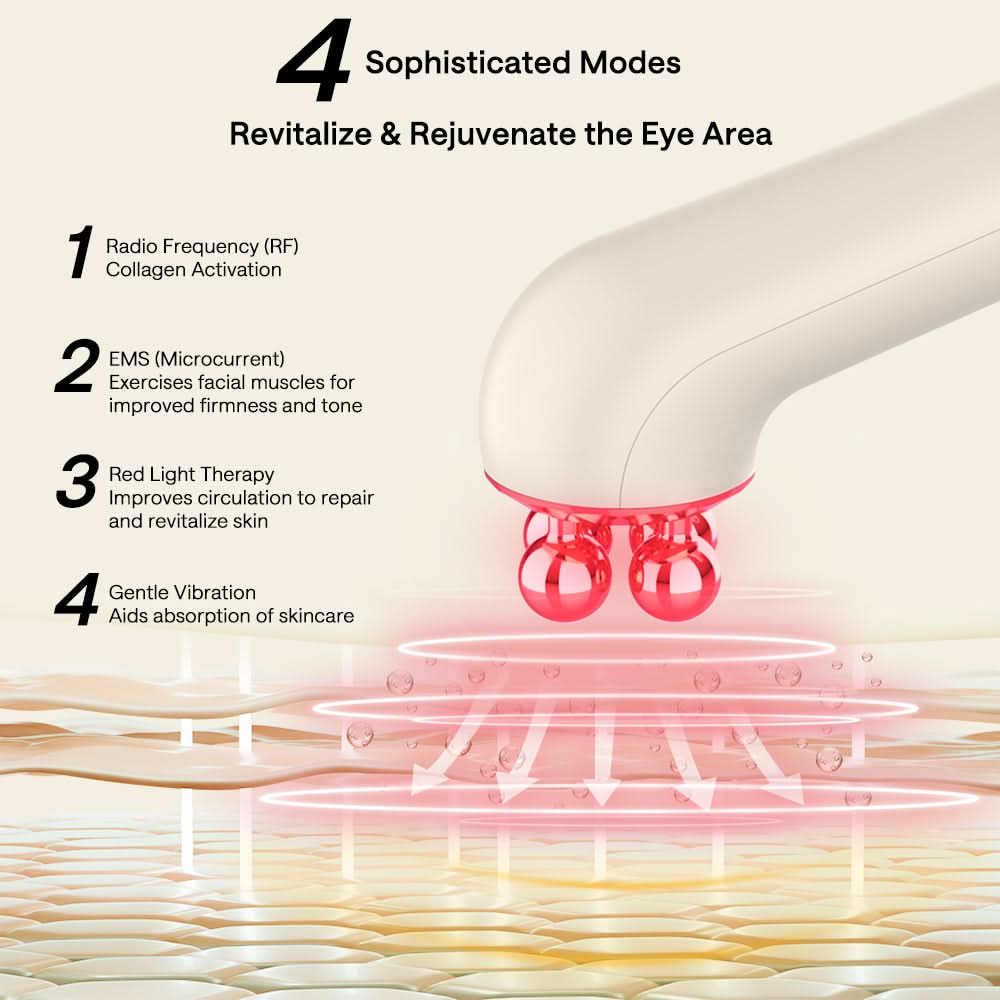 Lena Pro EMS/RF/Red Light Eye Massage Wand