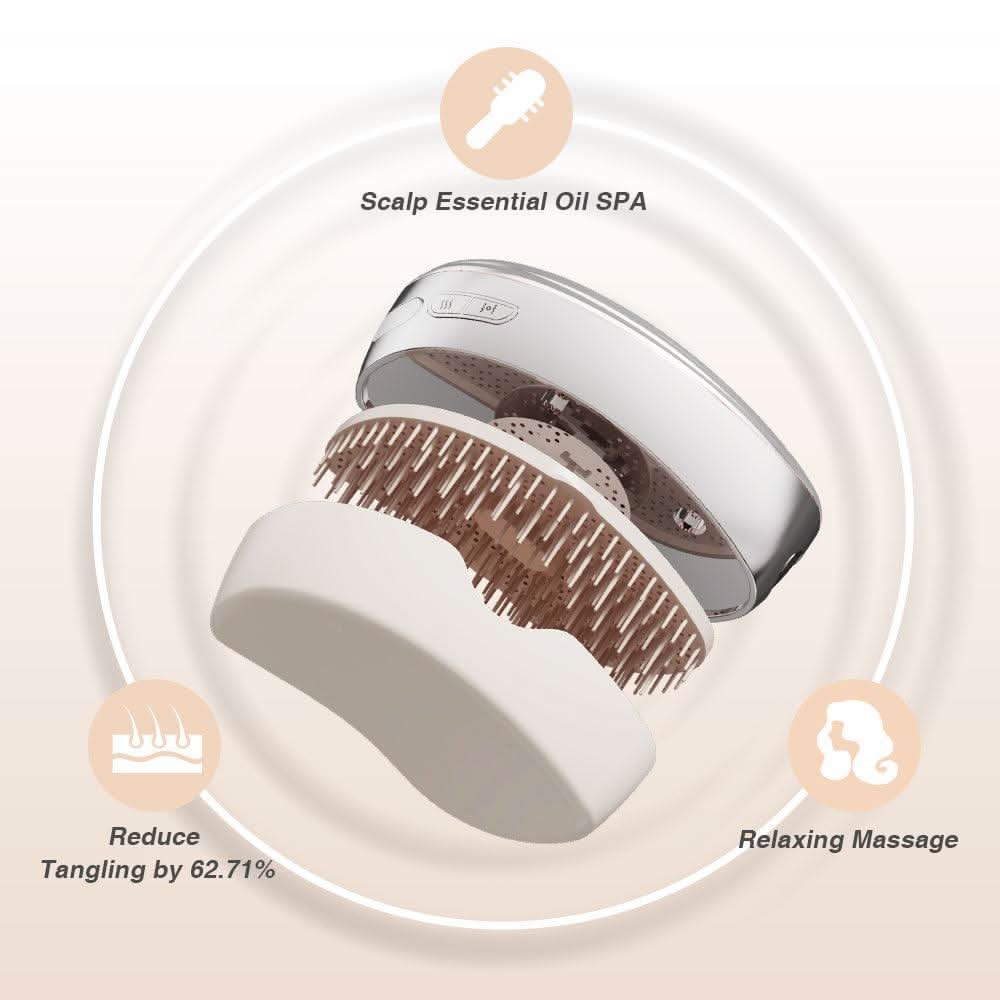 KUMI Electric Detangling Brush & Scalp Massager
