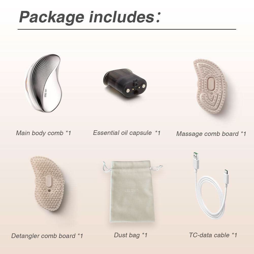 KUMI Electric Detangling Brush & Scalp Massager