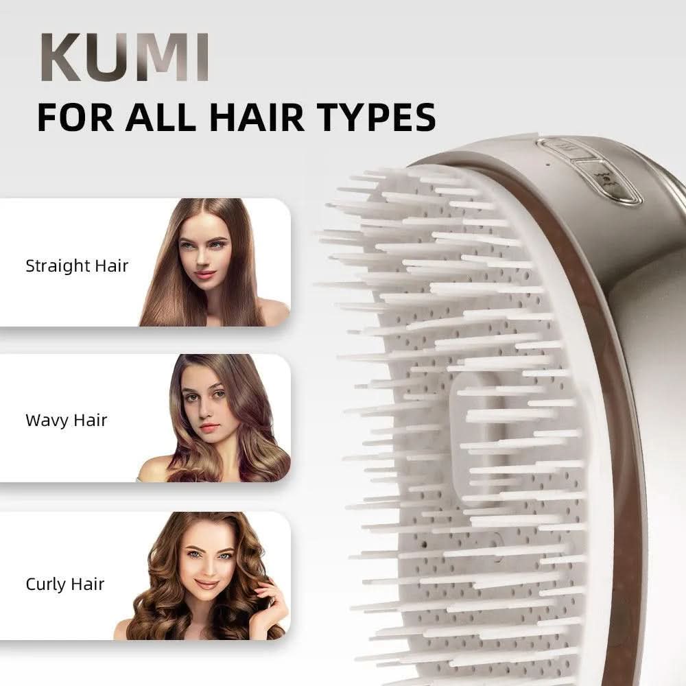 KUMI Electric Detangling Brush & Scalp Massager