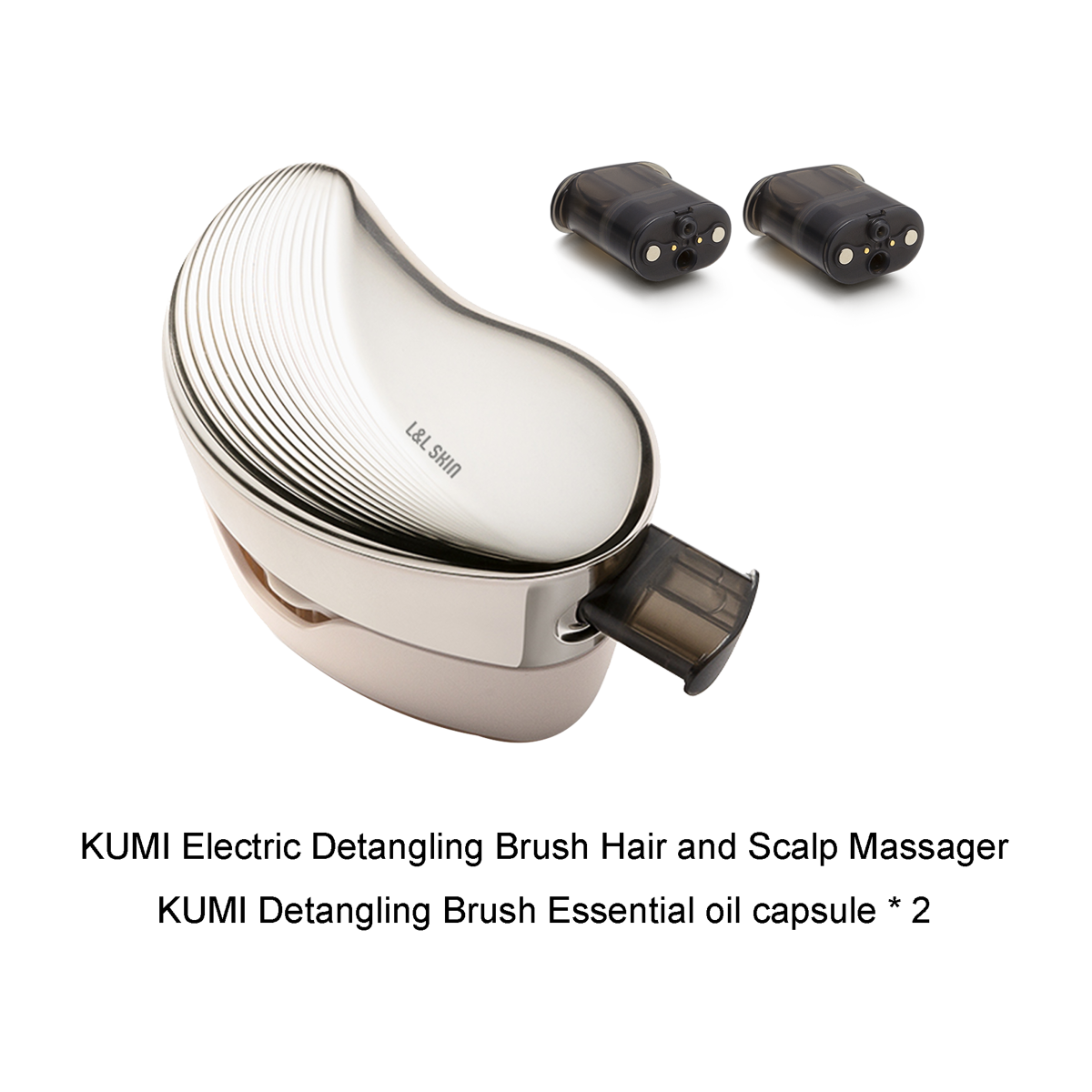 KUMI Electric Detangling Brush + Oil Capsule Set