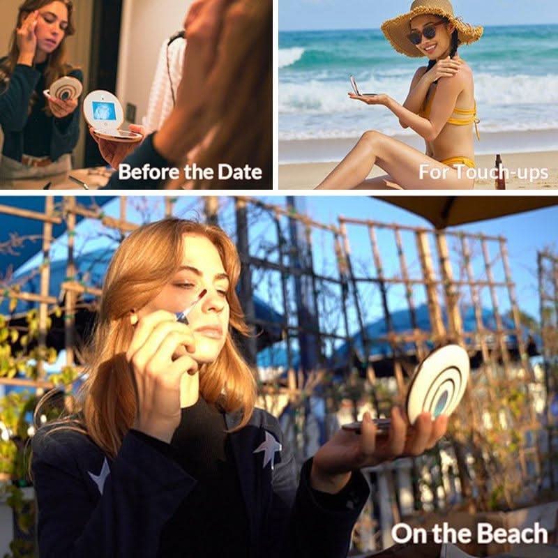 Sunscreen Coverage Reveal UVMagic Mirror - L&L Skin, sunscreen coverage reveal, L&L Skin UVMagic mirror, sunscreen protector