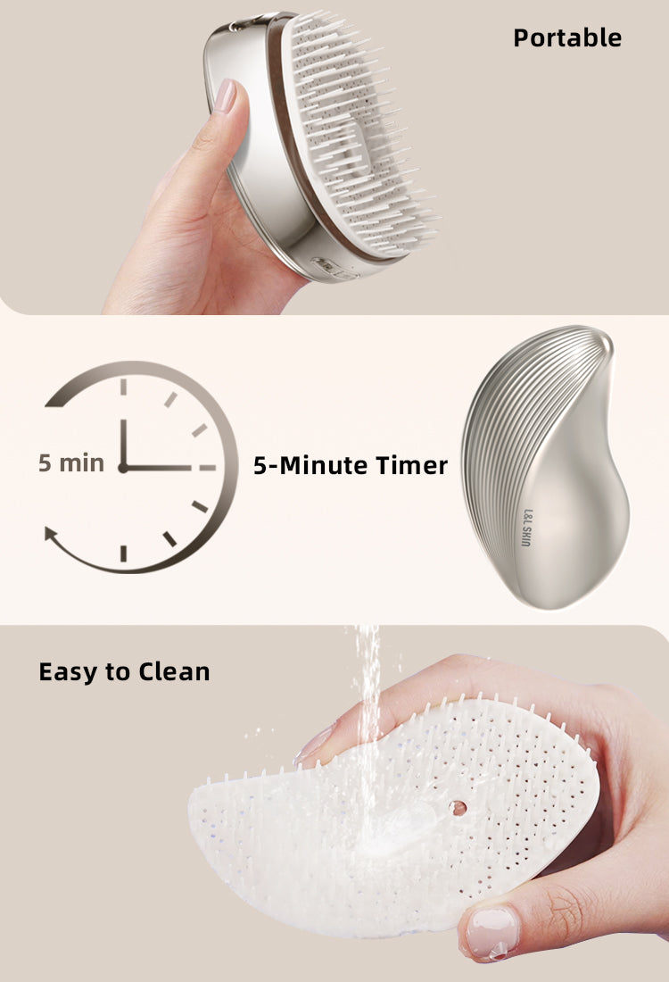 KUMI Electric Detangling Brush with Mist Essential Oil Scalp KUMI Electric Detangling Brush with Mist Essential Oil Scalp
