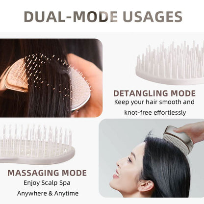 KUMI Electric Detangling Brush & Scalp Massager
