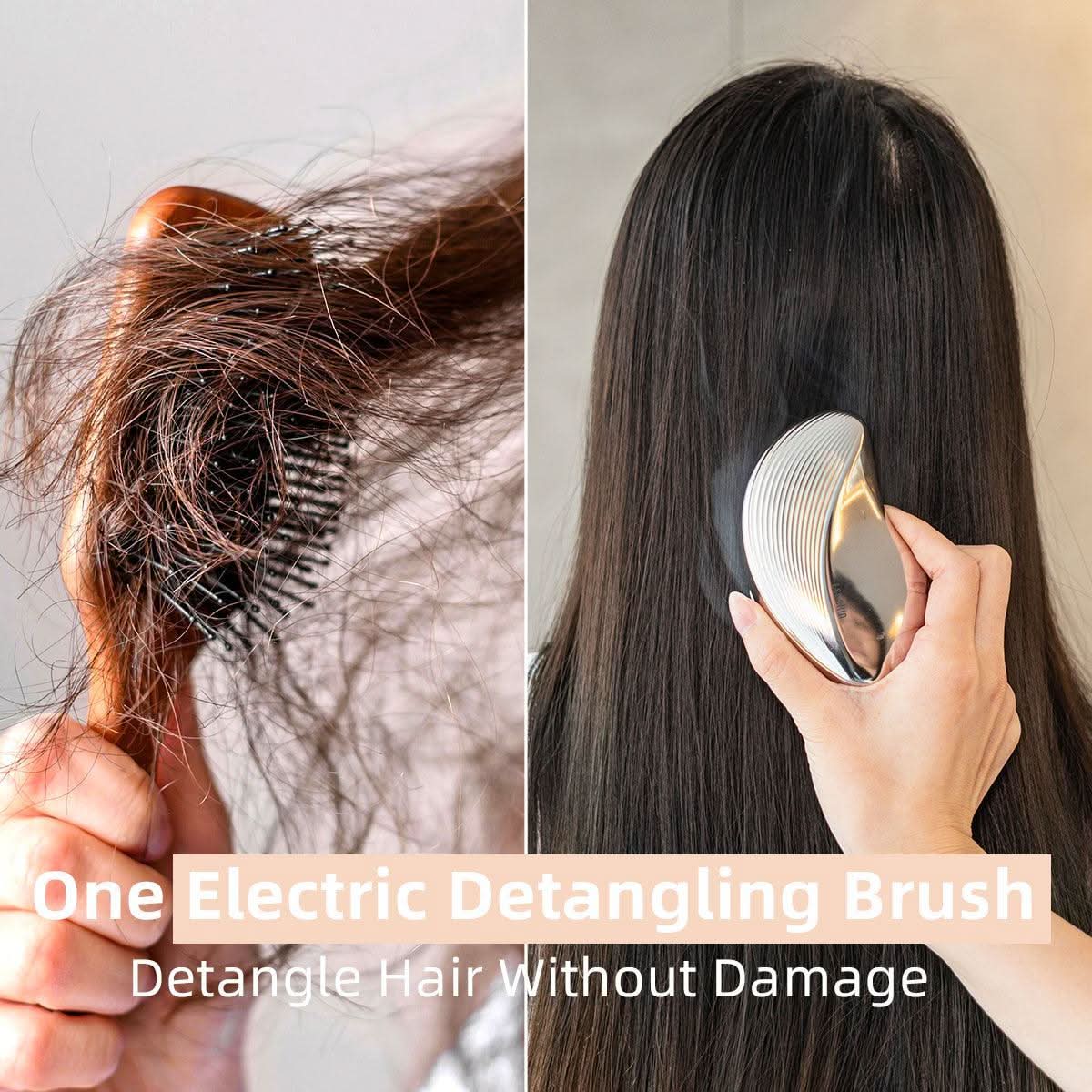 KUMI Electric Detangling Brush with Mist Essential Oil Scalp