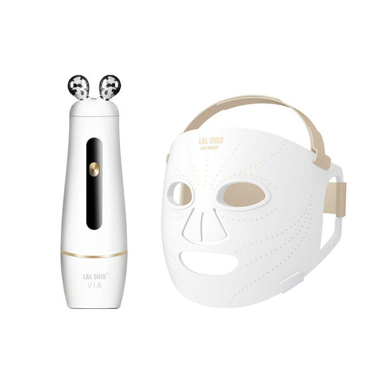 VIA + LED MASK Ultimate Anti-Aging and Skin Rejuvenation Kit