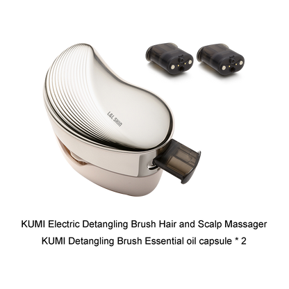 KUMI Electric Detangling Brush + Oil Capsule Set