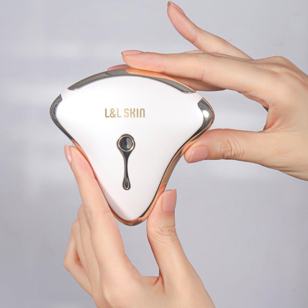 MIO2 Gua Sha Face Lifting Device - L&L Skin， GUA SHA device, face lifting device, heating face massage, vabration face massage, relieves sore muscles , L&L Skin